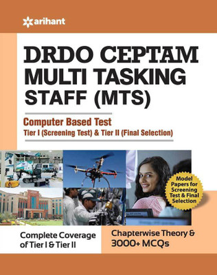 DRDO CEPTAM Multi tasking staff (MTS) Exam Guide Tier I and Tier II 2020(English, Paperback, unknown)