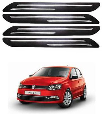 RONISH Silicone Car Bumper Guard(Black, Pack of 4, Volkswagen, Polo GT)