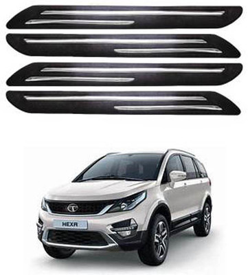 RONISH Silicone Car Bumper Guard(Black, Pack of 4, Tata, Hexa)