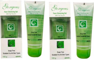 GORGEUS Face Cleansing Gel Pack of 2 Face Wash(100 g)