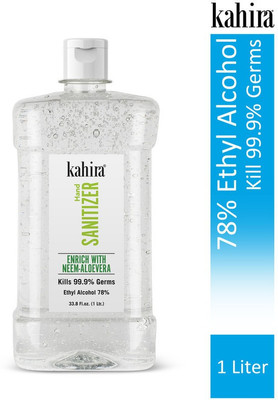 Kahira 1 Ltr Gel Cap 1 Hand Sanitizer Bottle  (1 L)