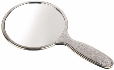 Victor Mirrors Round Handle_Small_Silver Decorative Mirror(Round)