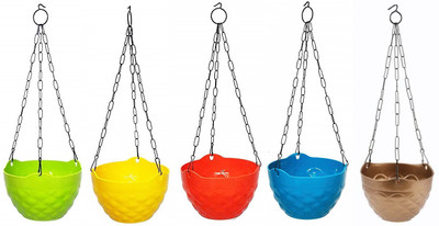 AGAMI Plant Container Set(Pack of 5, Plastic)
