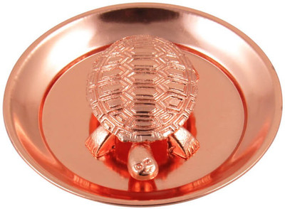 SBBCO Wish Turtle/ Copper Plated Turtle Decorative Showpiece  -  6 cm(Metal, Copper)