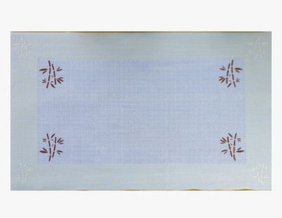 DELHI PVC CORP Rectangular Pack of 6 Table Placemat(White, PVC)