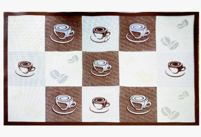 DELHI PVC CORP Rectangular Pack of 6 Table Placemat(Brown, PVC)