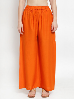 TAG-7 Regular Fit Women Orange Trousers