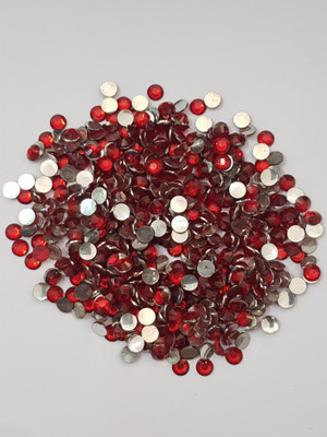 FASHION CLUSTER Jewellery Decoration & Crafts ,Pack Of 500 Stones 6mm Red