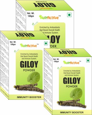 NutrActive Organic Giloy/Guduchi/Gulvel Stem Powder(Pack of 3)