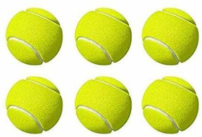 Willage Tennis Ball Light Weight Green Color,(Pack of 6) Cricket Tennis Ball(Pack of 6)
