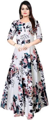 SILVER ORGANISATION Women Fit and Flare Multicolor Dress