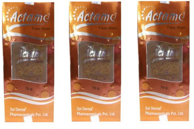 actame  Pack of 3 Face Wash(210 g)