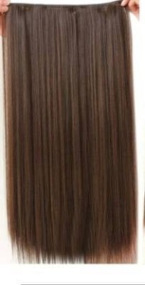 Views Beautiful Look Brown Straight 5 Clip In Hair Extension