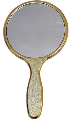 Victor Mirrors Round Handle_Big_Gold Decorative Mirror(Round)