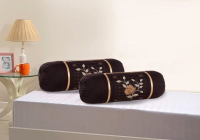 moninfinity Cotton Bolsters Cover(Pack of 2, 75 cm*40 cm, Brown)