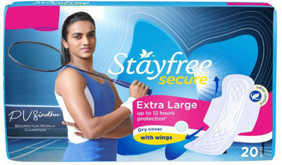 STAYFREE Secure Cottony XL Wings Sanitary Pad