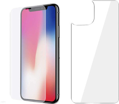 ISHANGEL Front and Back Screen Guard for APPLE IPHONE 11, Gorilla Hammer Proof, flexible fiber unbreakable Screen Protector, [Not a Tempered Glass](Pack of 2)
