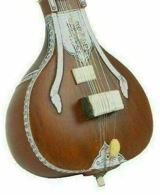 Naad Designer Playable Artistic Indian Musical Miniature Tune Wooden Sitar Sitar Strings