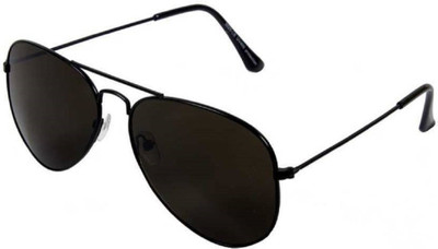 Dcmr Aviator Sunglasses(For Men & Women, Black)