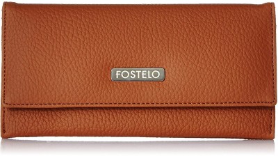 FOSTELO Women Casual Tan Artificial Leather Wallet(9 Card Slots)