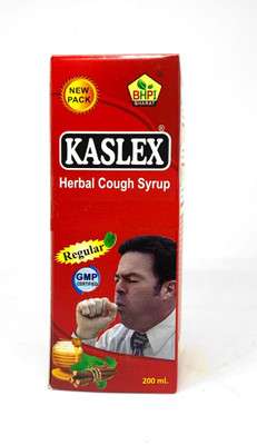 Bhpi Bharat Kaslex Cough Syrup 200 Ml | Herbal Cough Syp | Enriched with Banafsha & Mulethi(Pack of 3, 200 ml)