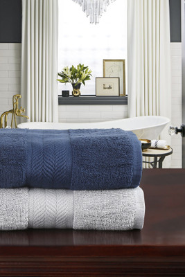 MYTRIDENT Cotton 550 GSM Bath Towel Set(Pack of 2)