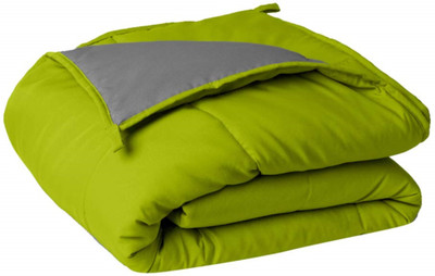 SIE STORE Solid Double Comforter for  Heavy Winter(Microfiber, Green)