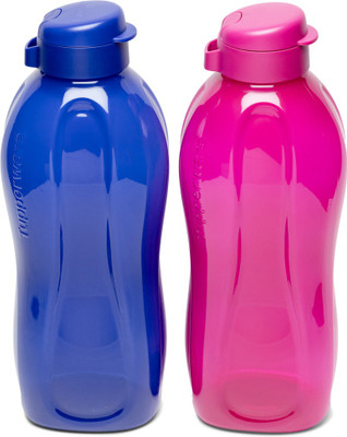 TUPPERWARE 2000 ml Plastic Bottle(Pack of 2, Pink, Blue)