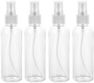 houseking 100 ml Plastic Bottle(Pack of 4, White)