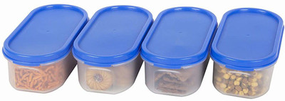 Analog Kitchenware Polypropylene Grocery Container  - 500 ml(Pack of 4, Blue)