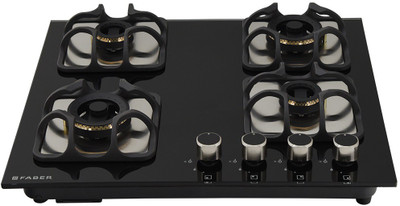 FABER Hobtop IMPERIA 604 BRB CI BK Glass Automatic Hob(4 Burners)
