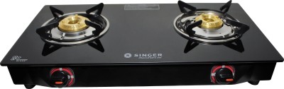 Singer Maxiflare 2 GS Glass Manual Gas Stove(2 Burners)