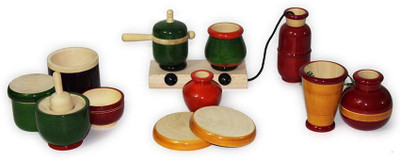 Aatike Little Chef Wooden Cooking Set for Kids