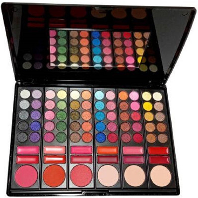 Miss Hot Professional 60 Color eyeshadow 12 highgloss 3 Color Powder 3 Blusher With 3D Effect 63 g(Multi Color)