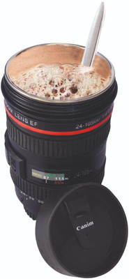 FIVANIO camera lens coffee mug Plastic coffee mug (400 ml) Plastic Coffee Mug(350 ml)