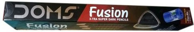 DOMS Extra Dark Pencils (Pack of 10 Pencils) Pencil(Set of 1, Multicolor)