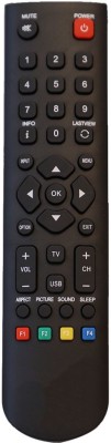 Upix 2000C LCD/LED TV Remote Compatible for Micromax LCD/LED TV Remote Controller(Black)