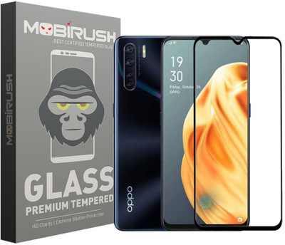 MOBIRUSH Edge To Edge Tempered Glass for Oppo F15(Pack of 1)