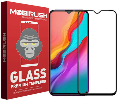 MOBIRUSH Edge To Edge Tempered Glass for Infinix Hot 8(Pack of 1)