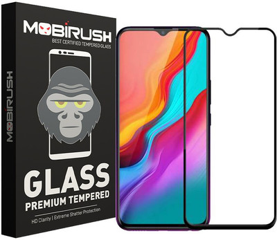 MOBIRUSH Edge To Edge Tempered Glass for Infinix Hot 8(Pack of 1)