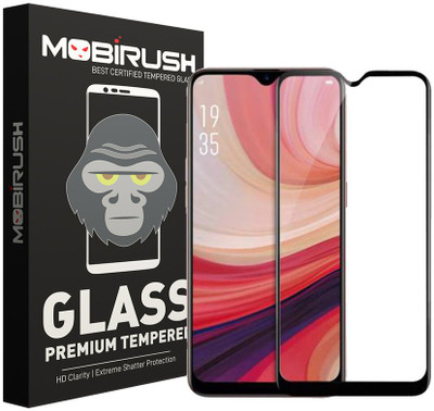 MOBIRUSH Edge To Edge Tempered Glass for Realme Narzo 10A(Pack of 1)