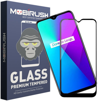 MOBIRUSH Edge To Edge Tempered Glass for Realme Narzo 10A(Pack of 1)