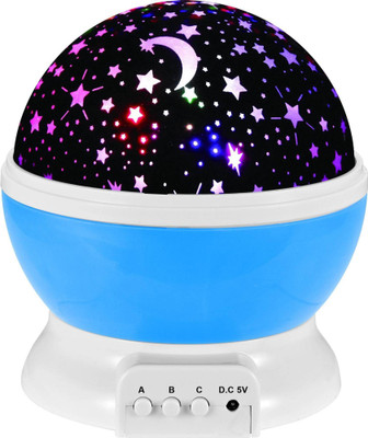 Fitaza Rotating Sky LED Monn Star Master Night Lamp Projector With Color Changing Light Night Lamp(14.5 cm, Multicolor)