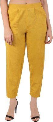 FLYJAG Regular Fit Women Yellow Trousers