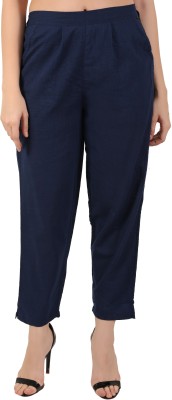 Jaipur Global Regular Fit Women Dark Blue Trousers
