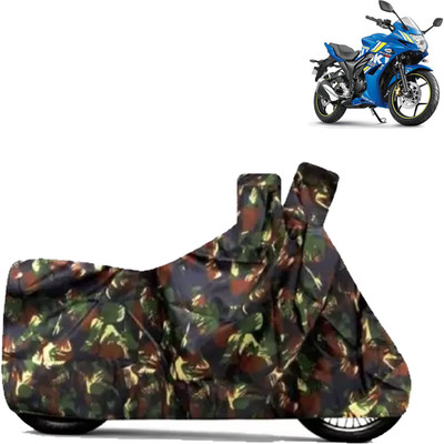 THE REAL ARV Waterproof Two Wheeler Cover for Suzuki(Gixxer SF, Multicolor)
