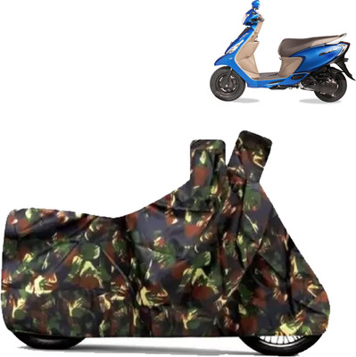 THE REAL ARV Waterproof Two Wheeler Cover for TVS(Zest, Multicolor)