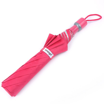 ORANGE 2 Fold Mono Silver Manual Opening Umbrella Umbrella(Pink)