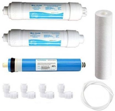 Aqua lite RO Service Kit Inline Filter Carbon Sediment Vontron RO Membrane Pipe Elbows Spun Solid Filter Cartridge(0.5, Pack of 9)