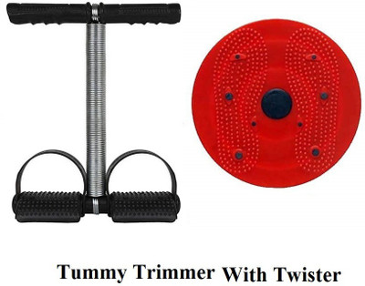 EMERET MultipSingle Spring Tummy Trimmer with Tummy Twister for Men & Women(Multicolor) Ab Exerciser(Multicolor)